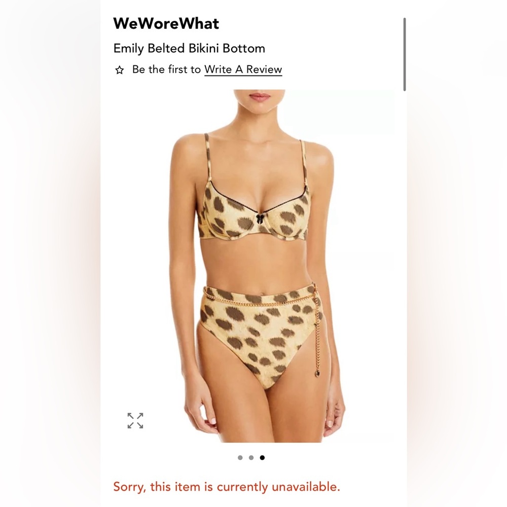 WeWoreWhat | Swim | Vintage Leopard Bikini Set